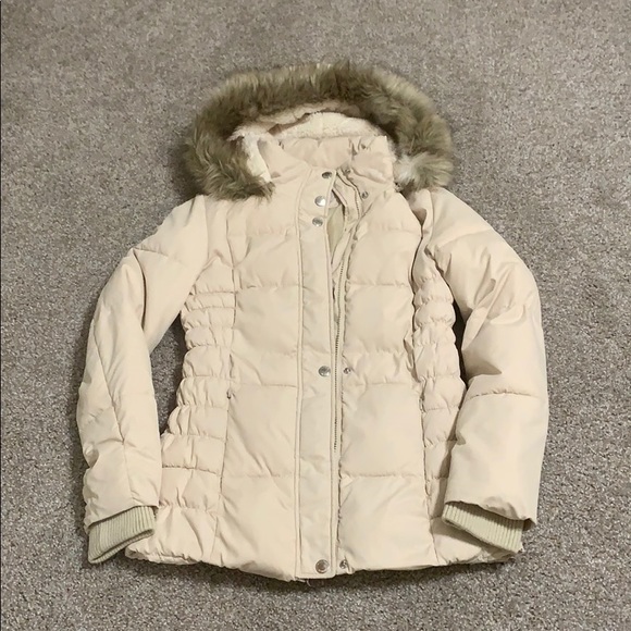 Laundry by Design beige puffer coat - Picture 2 of 8